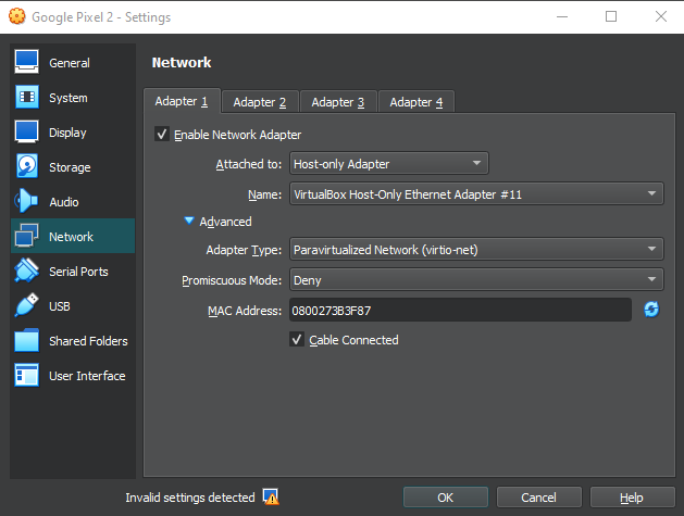 mobile host-only adapter